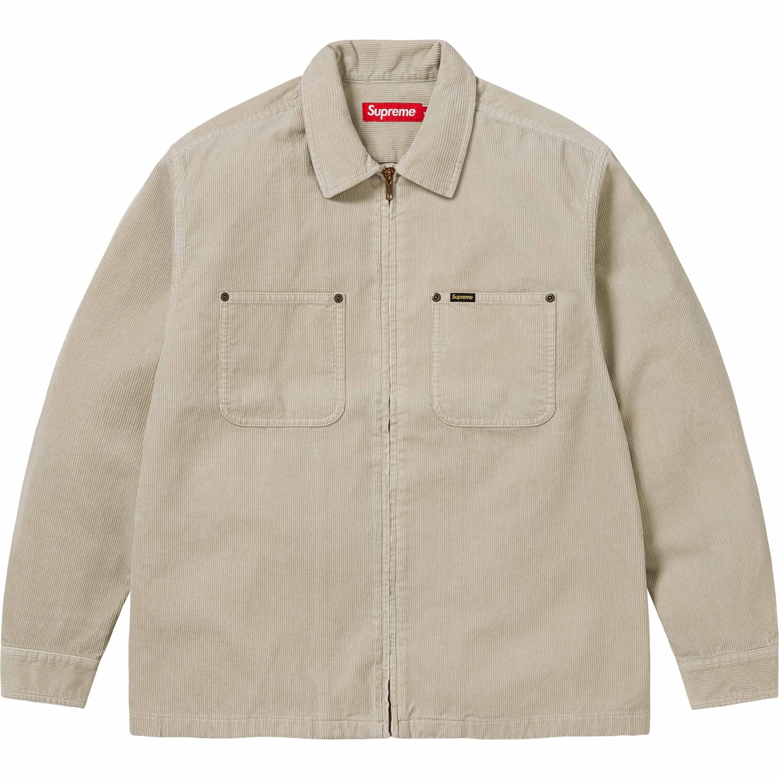 Washed Corduroy Zip Up Shirt view 6